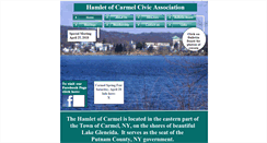 Desktop Screenshot of carmelcivicassoc.org